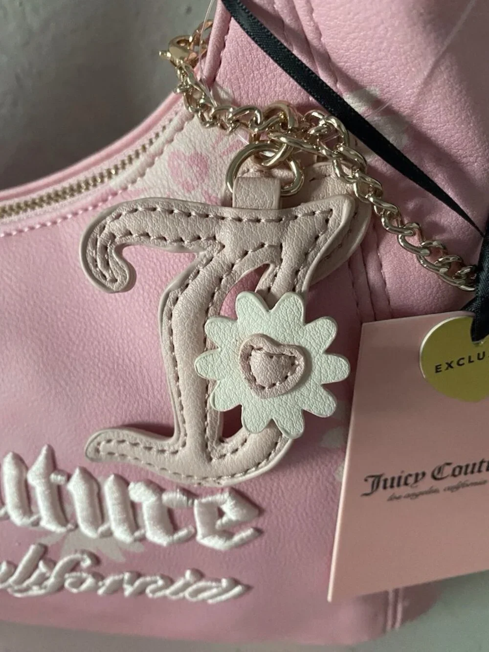 Juicy Couture Daisy For Juicy‎ Hobo/Coho Shoulder Bag Flamingo Pink Classic NEW